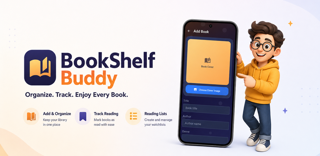 BookShelf Buddy app presentation banner